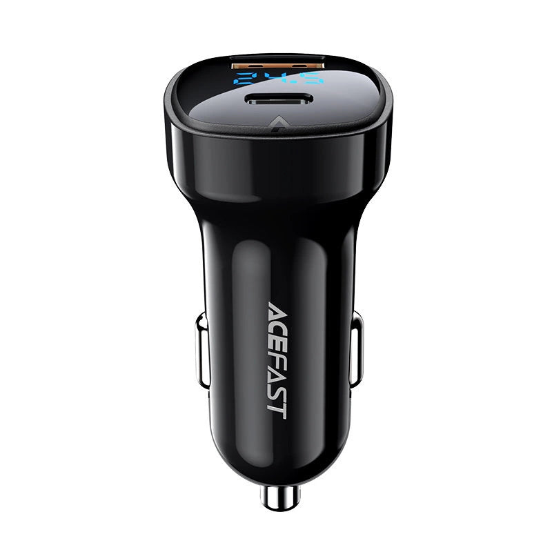 Acefast car charger 66W USB Type C / USB, PPS, Power Delivery, Quick Charge 4.0, AFC, FCP black (B4 black)_2