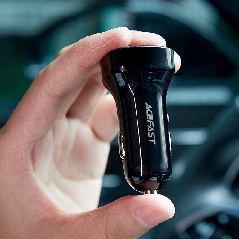 Acefast car charger 66W USB Type C / USB, PPS, Power Delivery, Quick Charge 4.0, AFC, FCP black (B4 black)_5