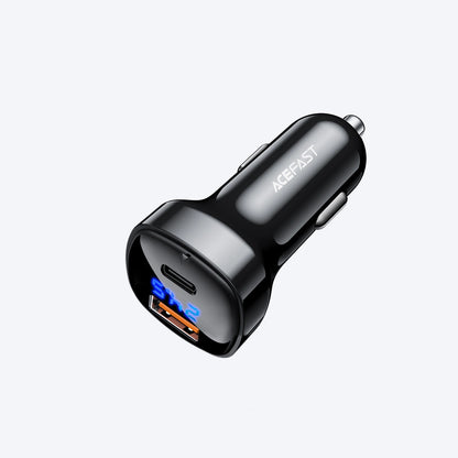 Acefast car charger 66W USB Type C / USB, PPS, Power Delivery, Quick Charge 4.0, AFC, FCP black (B4 black)_7