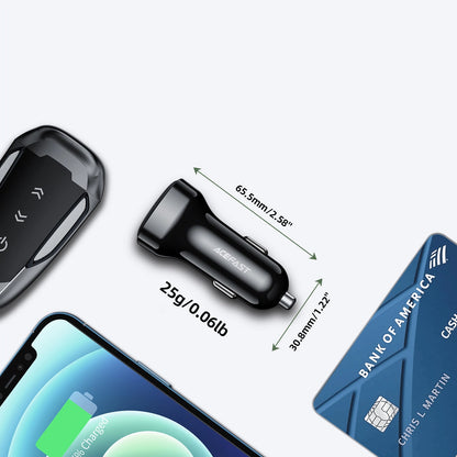 Acefast car charger 66W USB Type C / USB, PPS, Power Delivery, Quick Charge 4.0, AFC, FCP black (B4 black)_8
