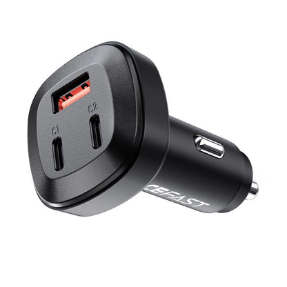 Acefast car charger 66W 2x USB Type C / USB, PPS, Power Delivery, Quick Charge 4.0, AFC, FCP, SCP black (B3 black)_2