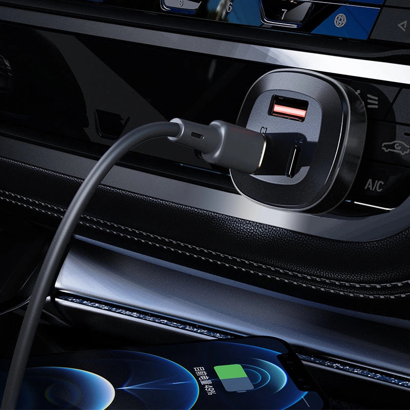 Acefast car charger 66W 2x USB Type C / USB, PPS, Power Delivery, Quick Charge 4.0, AFC, FCP, SCP black (B3 black)_3