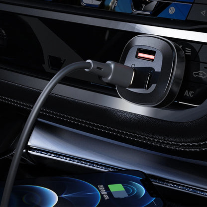 Acefast car charger 66W 2x USB Type C / USB, PPS, Power Delivery, Quick Charge 4.0, AFC, FCP, SCP black (B3 black)_3