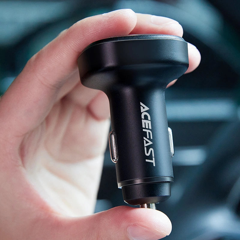 Acefast car charger 66W 2x USB Type C / USB, PPS, Power Delivery, Quick Charge 4.0, AFC, FCP, SCP black (B3 black)_5