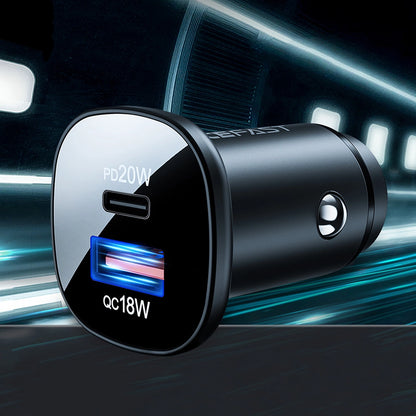 Acefast car charger 38W USB Type C / USB, PPS, Power Delivery, Quick Charge 3.0, AFC, FCP black (B1 black)_10