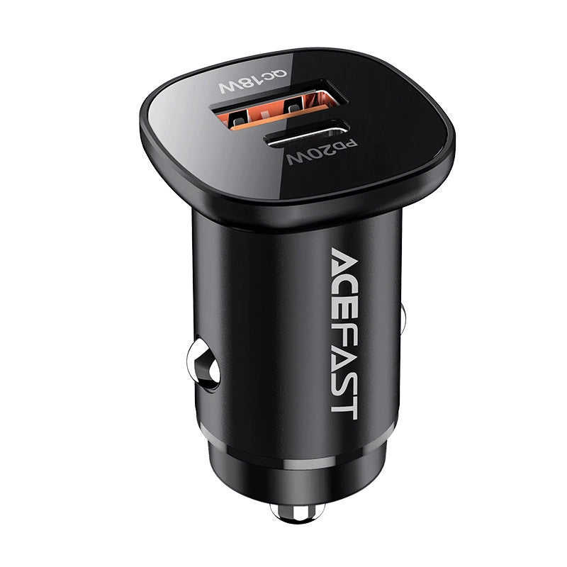 Acefast car charger 38W USB Type C / USB, PPS, Power Delivery, Quick Charge 3.0, AFC, FCP black (B1 black)_1