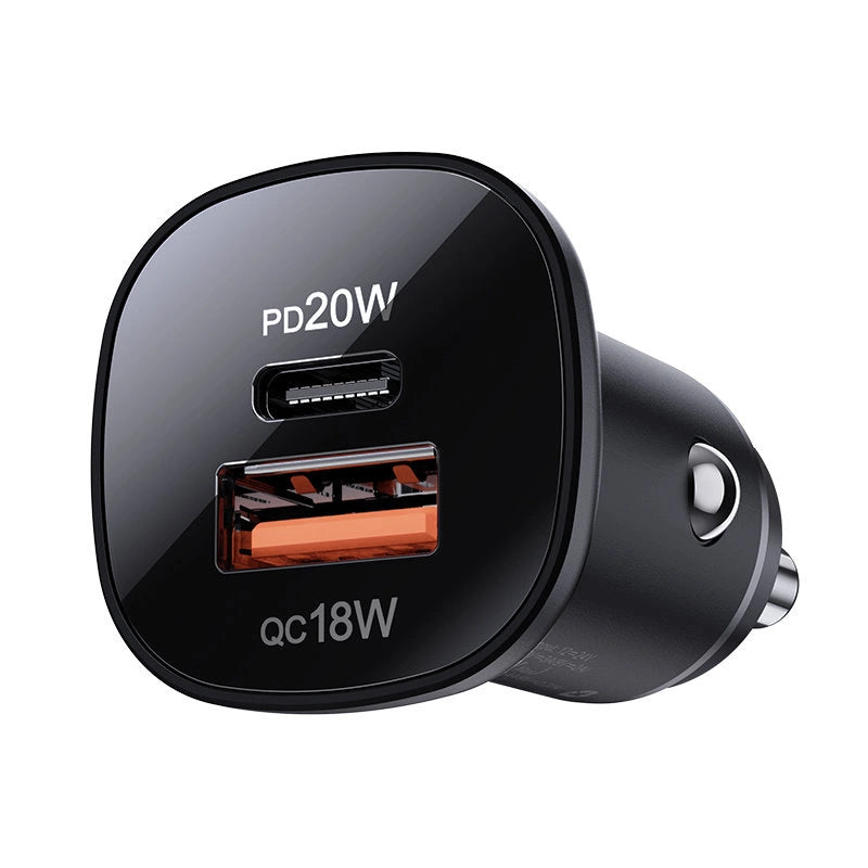 Acefast car charger 38W USB Type C / USB, PPS, Power Delivery, Quick Charge 3.0, AFC, FCP black (B1 black)_2