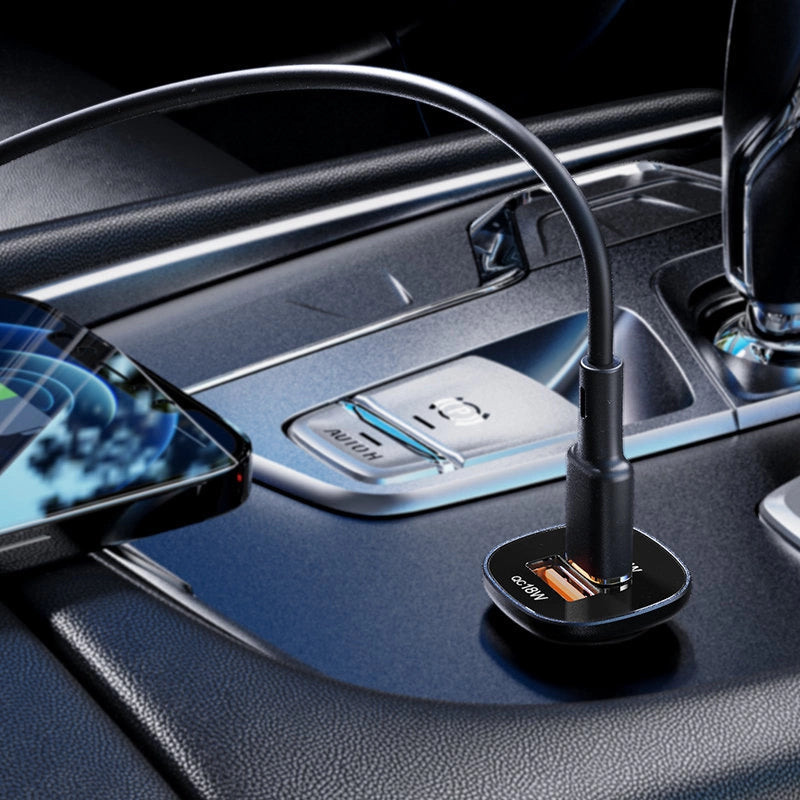 Acefast car charger 38W USB Type C / USB, PPS, Power Delivery, Quick Charge 3.0, AFC, FCP black (B1 black)_3