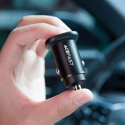 Acefast car charger 38W USB Type C / USB, PPS, Power Delivery, Quick Charge 3.0, AFC, FCP black (B1 black)_5