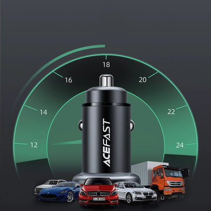 Acefast car charger 38W USB Type C / USB, PPS, Power Delivery, Quick Charge 3.0, AFC, FCP black (B1 black)_6