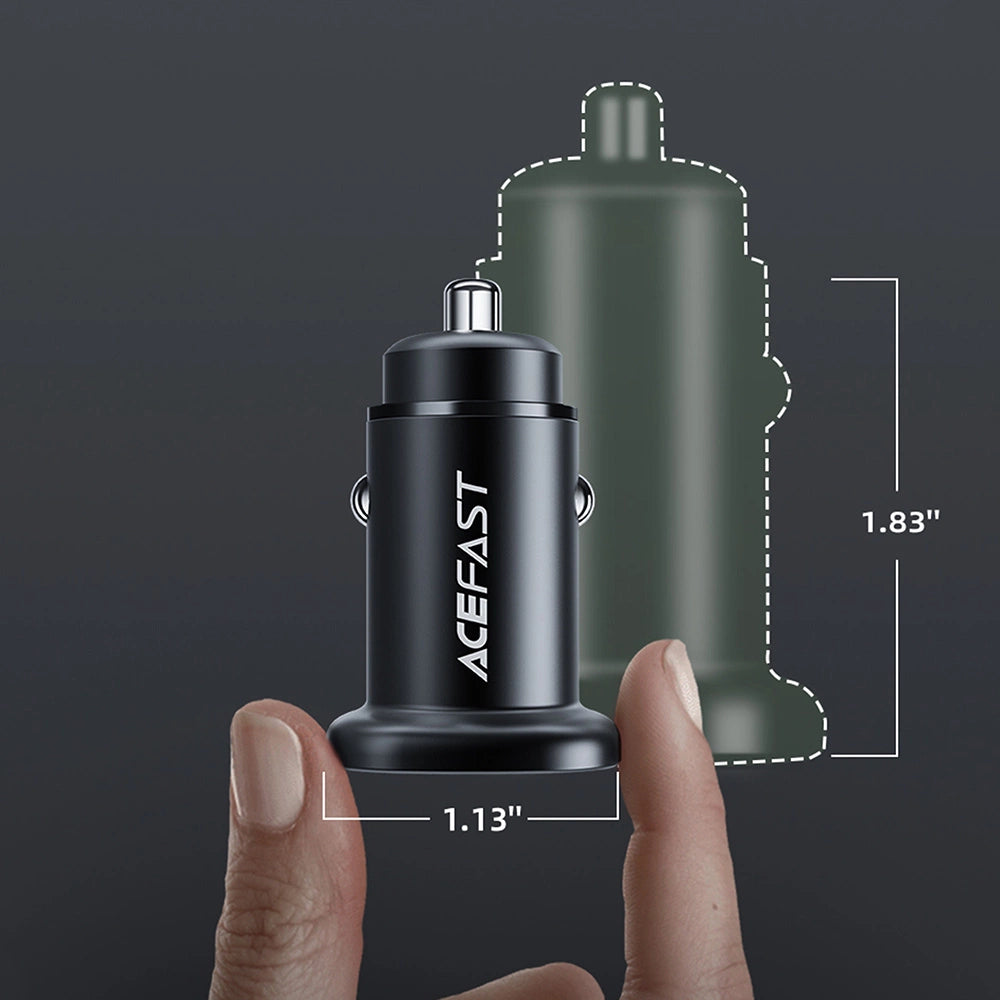 Acefast car charger 38W USB Type C / USB, PPS, Power Delivery, Quick Charge 3.0, AFC, FCP black (B1 black)_8