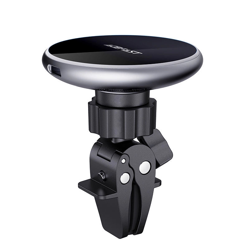 Acefast Qi 15W wireless car charger, magnetic phone holder for air vent, black (D3 black)_2