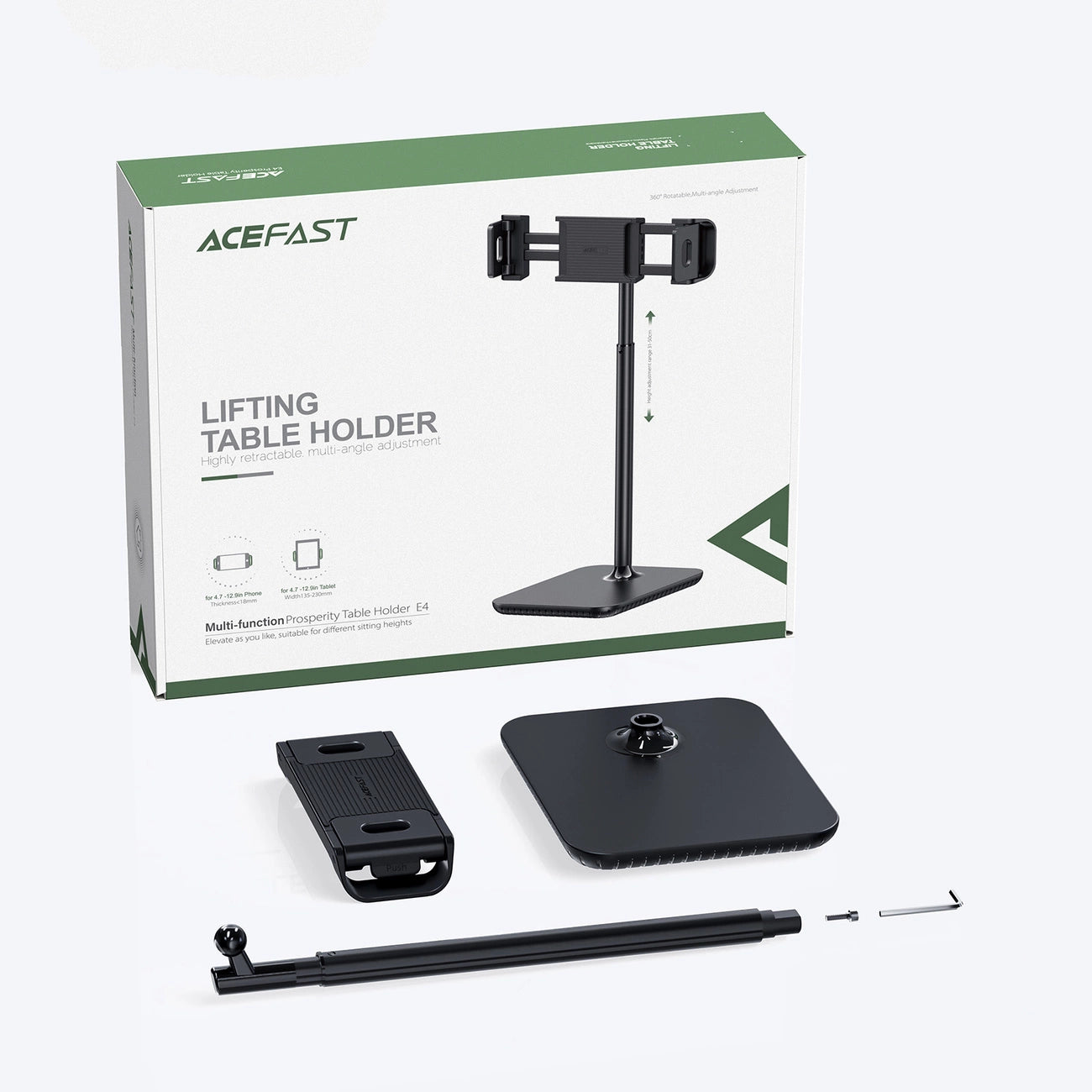 Acefast telescopic phone and tablet holder (135-230mm wide) for the desk 360 ° black (E4 black)_10