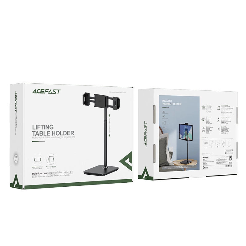Acefast telescopic phone and tablet holder (135-230mm wide) for the desk 360 ° black (E4 black)_5
