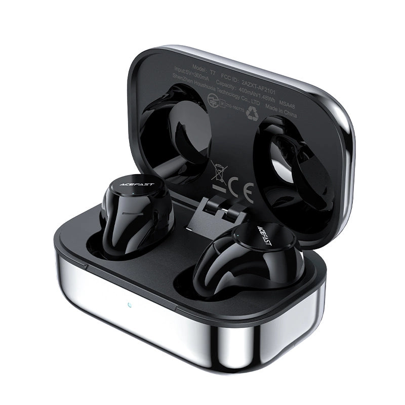 Acefast gaming in-ear wireless headphones TWS Bluetooth 5.2, cVc 8.0, aptX, SBC, AAC, 65ms delay waterproof IPX4 silver (T7 silver)_1