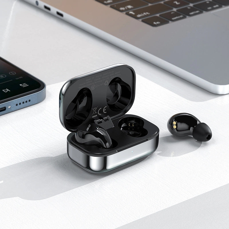 Acefast gaming in-ear wireless headphones TWS Bluetooth 5.2, cVc 8.0, aptX, SBC, AAC, 65ms delay waterproof IPX4 silver (T7 silver)_6