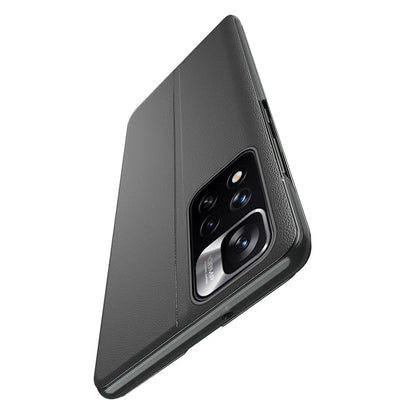Eco Leather View Case elegant case with flip cover and stand function Xiaomi Redmi Note 11 Pro+ 5G (China) / 11 Pro 5G (China) / Mi11i HyperCharge / Poco X4 NFC 5G black_3