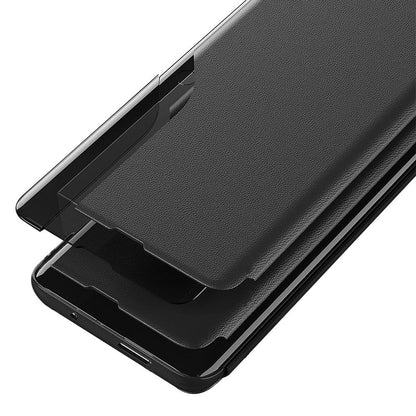 Eco Leather View Case Elegant Flip Cover with Stand Function Poco M4 Pro 5G Red_5