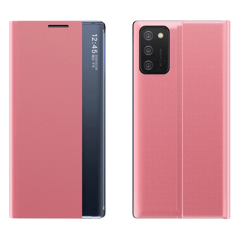 New Sleep Case cover with a stand function for Samsung Galaxy A03s (166.5) pink_0