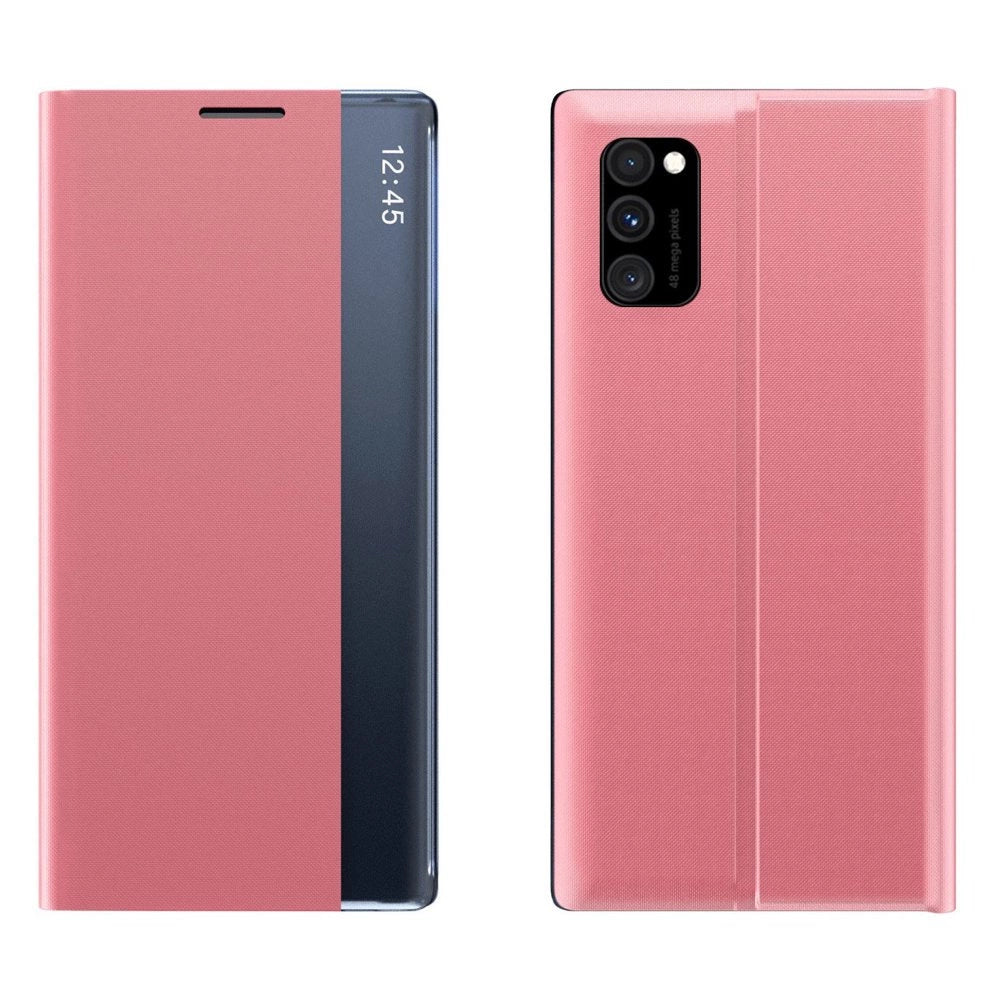 New Sleep Case cover with a flap function of the stand for Poco M4 Pro 5G pink_0