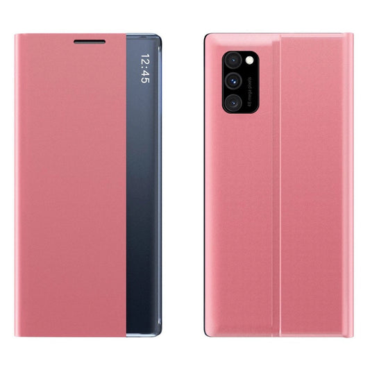 New Sleep Case cover with a flap function of the stand for Poco M4 Pro 5G pink_0