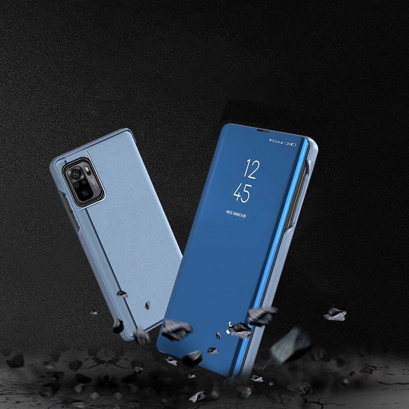 Clear View Case blue Poco M4 Pro 5G flip cover_2
