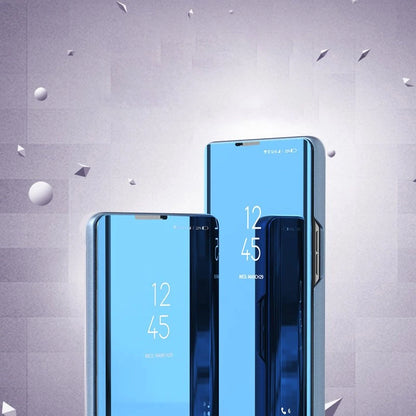 Clear View Case blue Poco M4 Pro 5G flip cover_3