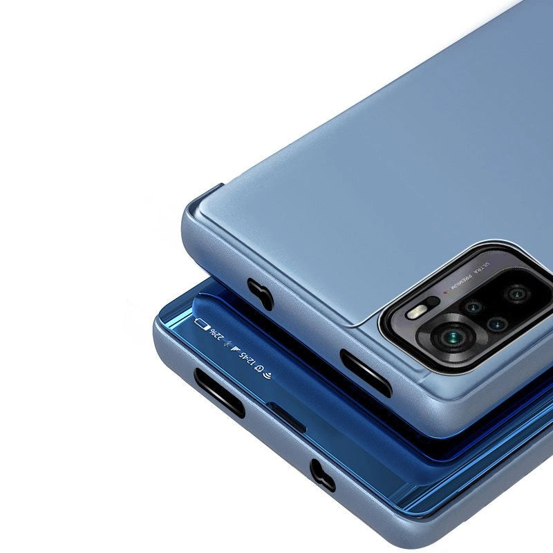 Clear View Case blue Poco M4 Pro 5G flip cover_5