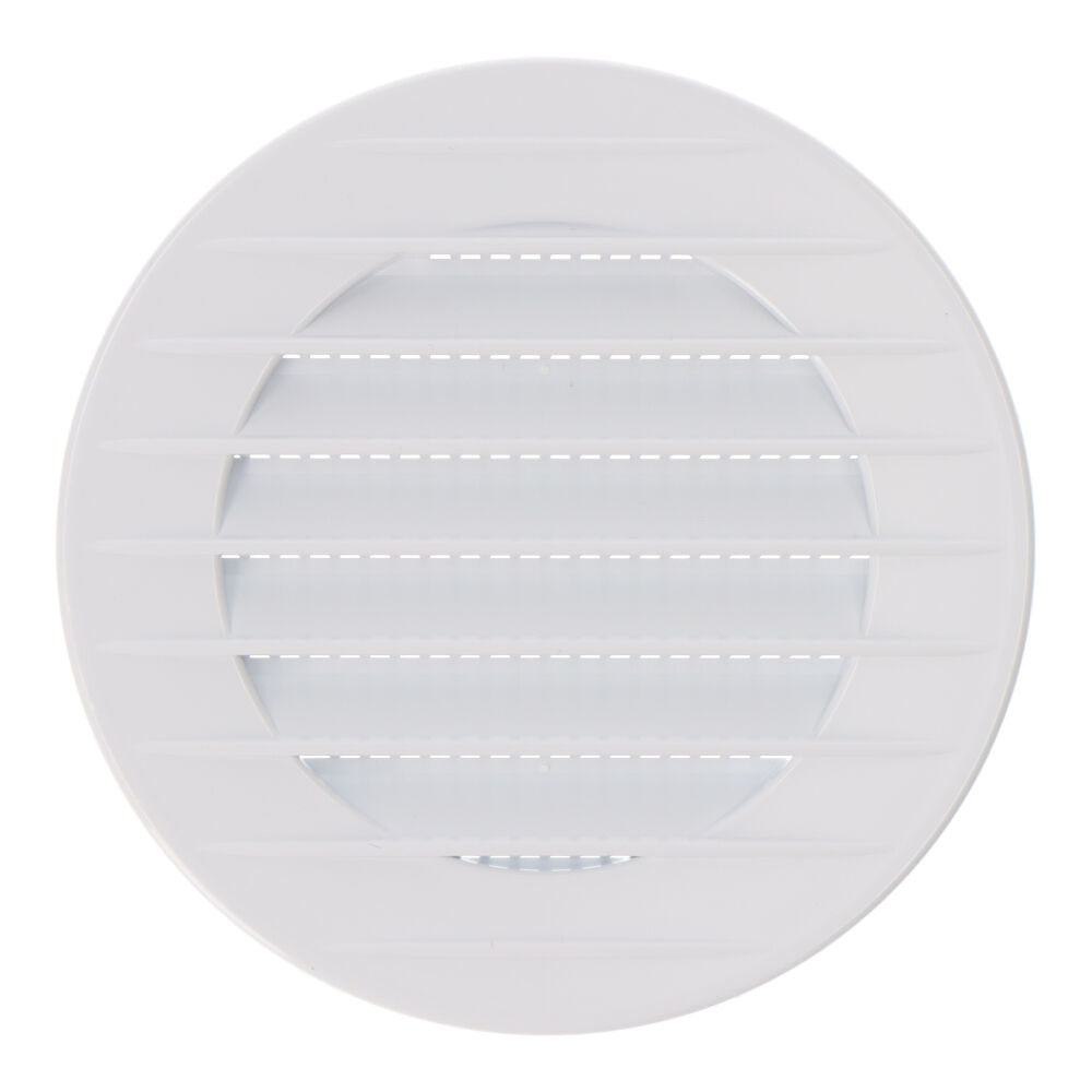 Grelha de ventilaÃ§Ã£o redonda com inserÃ§Ã£o, abs, com suspeito Ã¸70mm branco_0