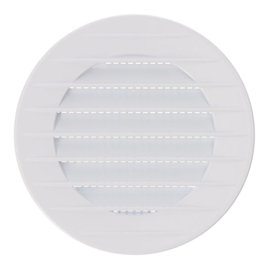 Grelha de ventilaÃ§Ã£o redonda com inserÃ§Ã£o, abs, com suspeito Ã¸70mm branco_0