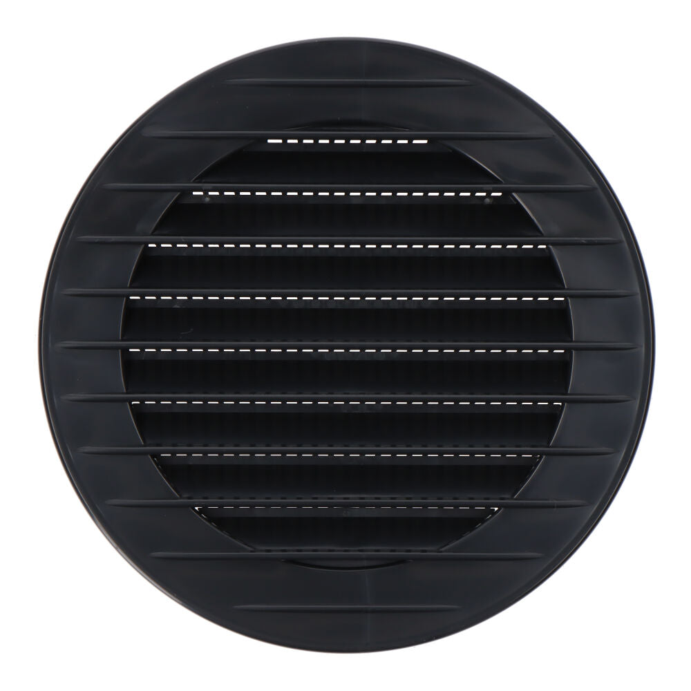 Grelha de ventilaÃ§Ã£o redonda com inserÃ§Ã£o com suspeito Ã¸90mm abs cinza antracite_0