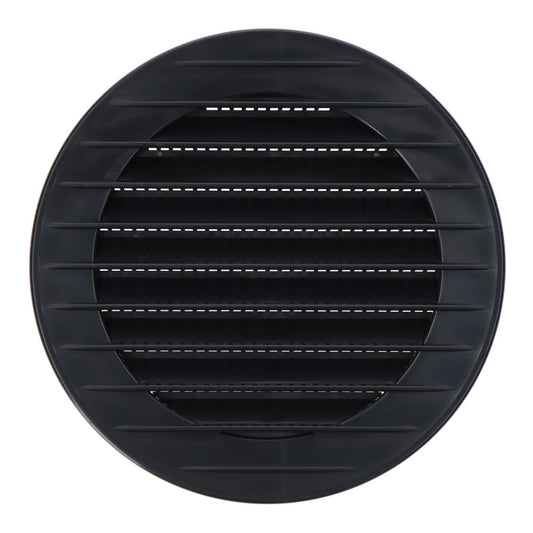 Grelha de ventilaÃ§Ã£o redonda com inserÃ§Ã£o com suspeito Ã¸90mm abs cinza antracite_0