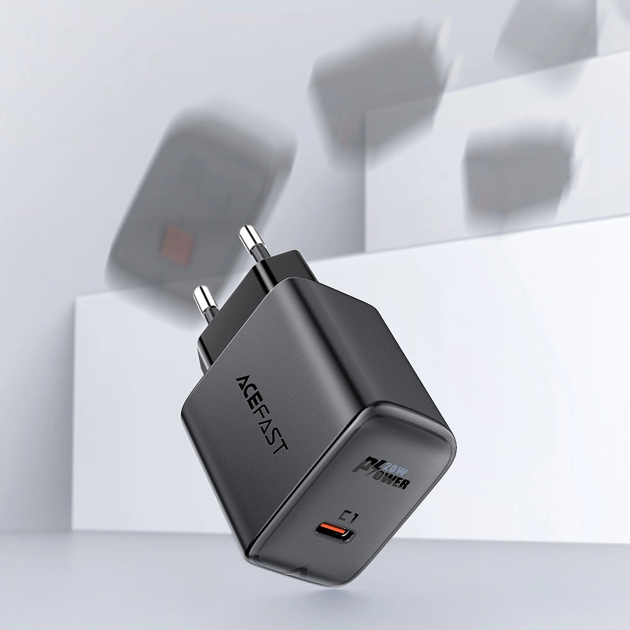 Acefast fast USB Type C 20W Power Delivery charger black (A1 EU black)_9