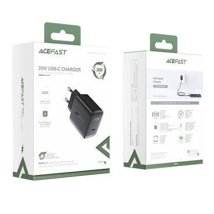 Acefast fast USB Type C 20W Power Delivery charger black (A1 EU black)_4