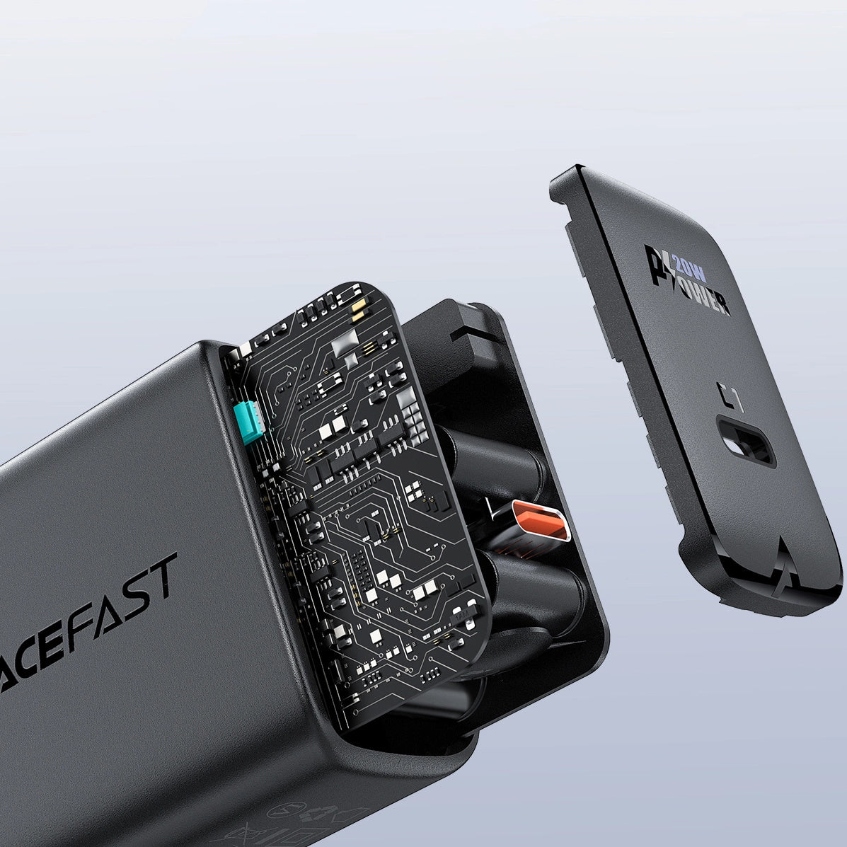 Acefast fast USB Type C 20W Power Delivery charger black (A1 EU black)_8