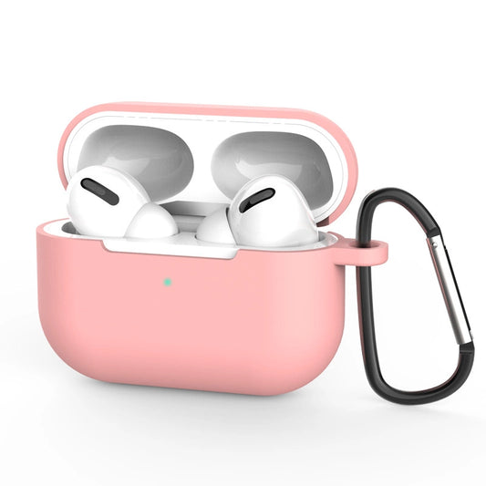 Case for AirPods Pro 2 / AirPods Pro Silicone Soft Earphone Cover + Keychain Lobster Clasp Pendant Pink (Case D)_0