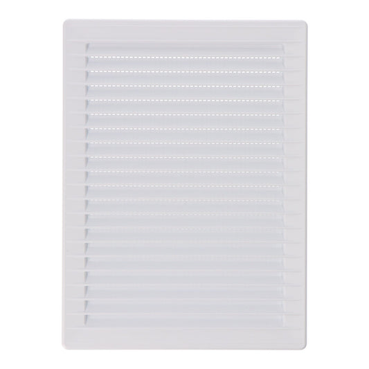 Grelha de ventilaÃ§Ã£o retangular de encastrar com mosquiteira abs 137x207mm branco_0