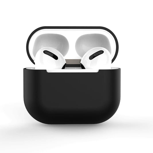 Case for AirPods Pro Silicone Soft Earphone Cover Black (Case C)_0