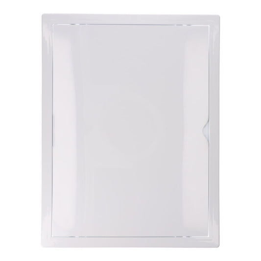 Tampa coletor retangular abs recessado 30x40cm branco_0
