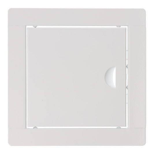 Tampa manual embutida quadrada aÃ§o branco 15x15cm_0