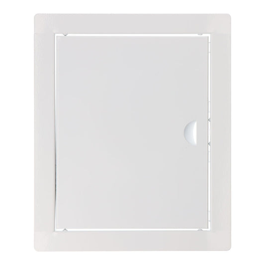 Tampa coletor retangular de encastrar aÃ§o branco 20x25cm_0
