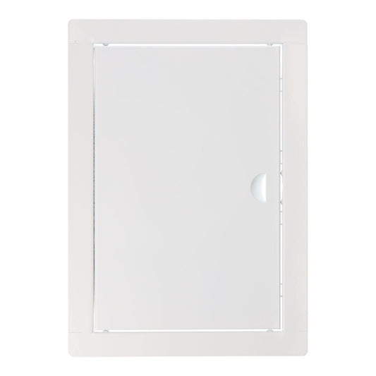 Tampa coletor retangular de encastrar aÃ§o branco 20x30cm_0