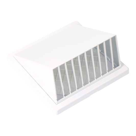 Grelha de ventilaÃ§Ã£o com capota abs Ã¸ 125mm branca_0