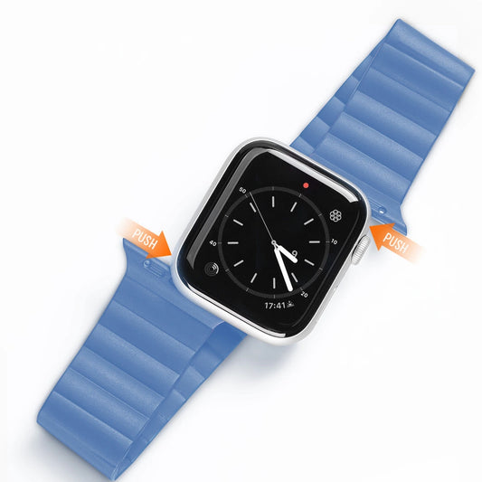 Dux Ducis Magnetic Strap Watch Strap 7/6/5/4/3/2 / SE (41/40 / 38mm) Magnetic Band Blue (Chain Version)_0