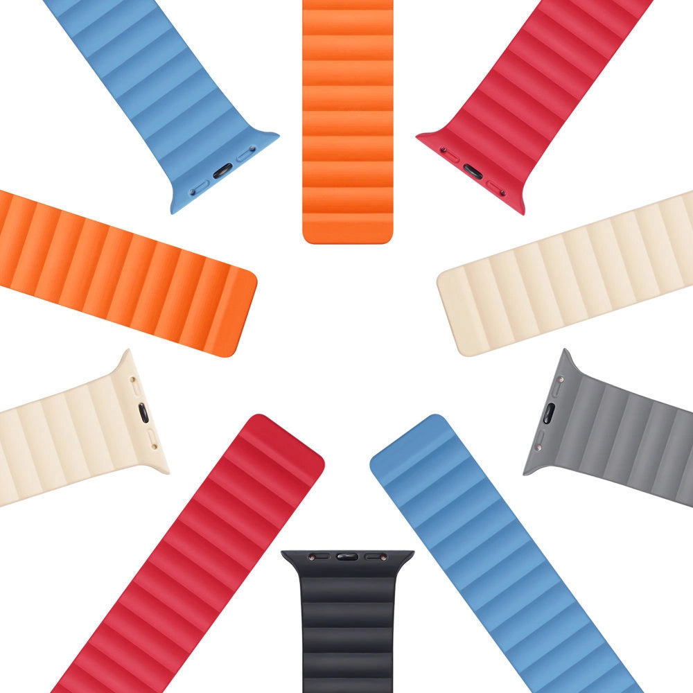 Dux Ducis Magnetic Strap Watch Strap 7/6/5/4/3/2 / SE (41/40 / 38mm) Magnetic Band Blue (Chain Version)_7