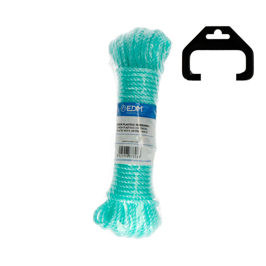 Rolo corda plastico 15m verde edm_0