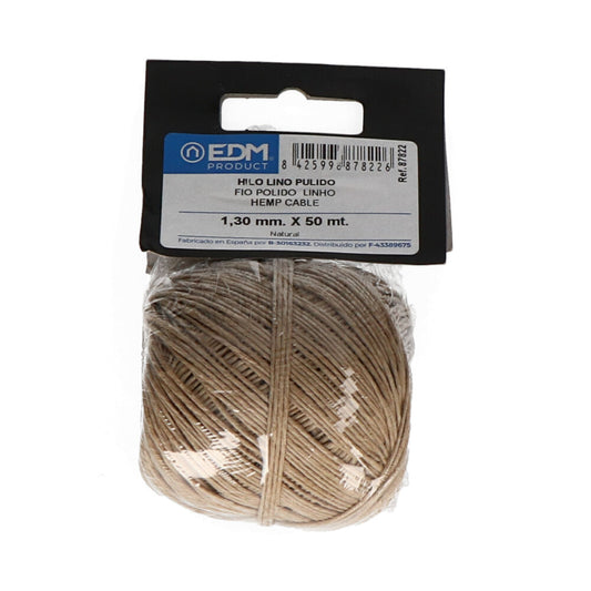 Fio polido cÃ¢nhamo n5 50g edm_0