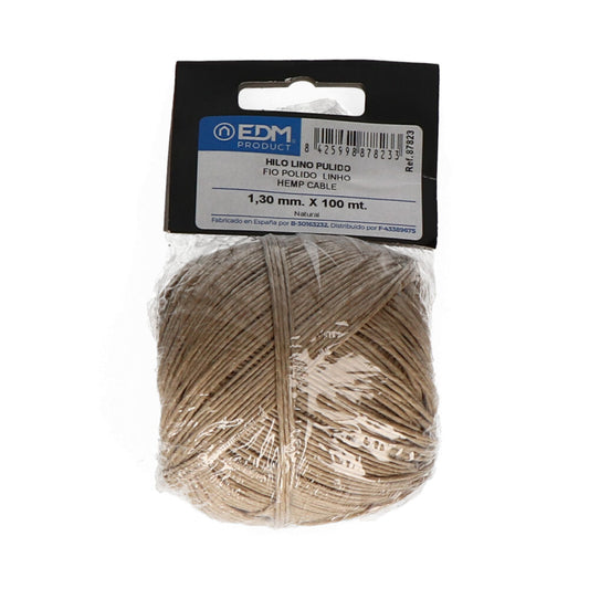 Fio polido cÃ¢nhamo n5 100g edm_0