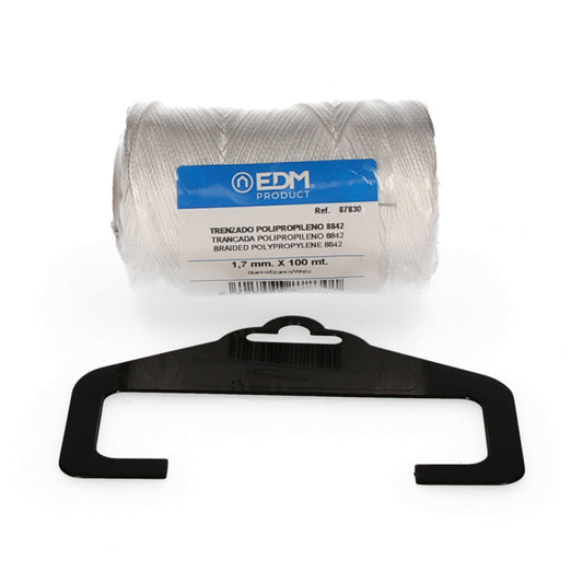 Bobine tranÃ§ada polipropileno 8842 100m branco edm_0
