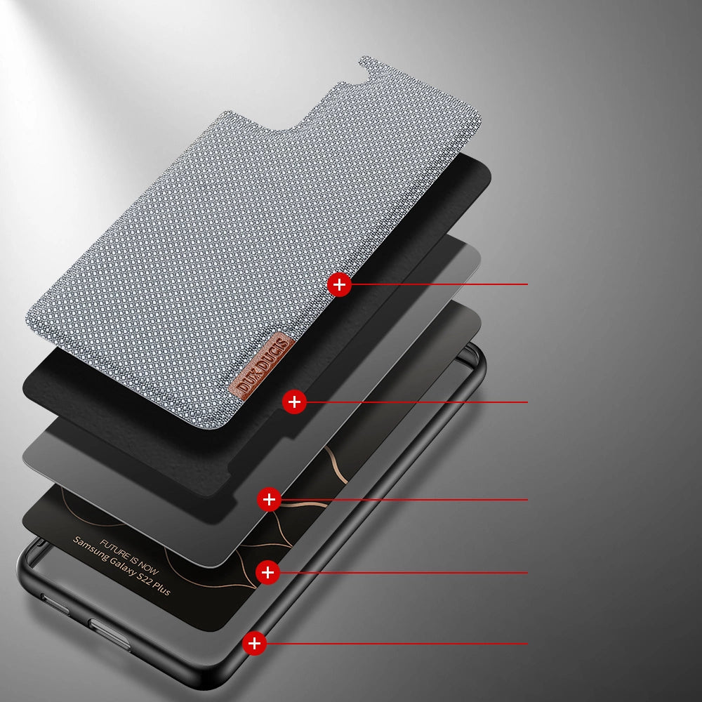Dux Ducis Fino case is made of nylon material for Samsung Galaxy S22 + (S22 Plus) blue_2